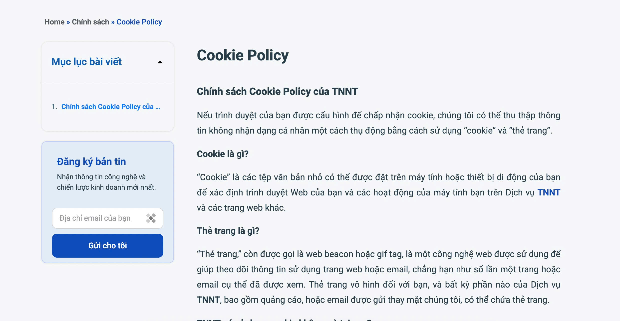 Cookie Policy