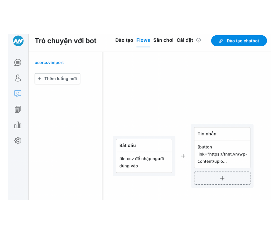 Luồng hội thoại Chatbot