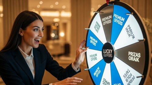 Infographic minh họa các lợi ích chính của vòng quay may mắn cho khách sạn