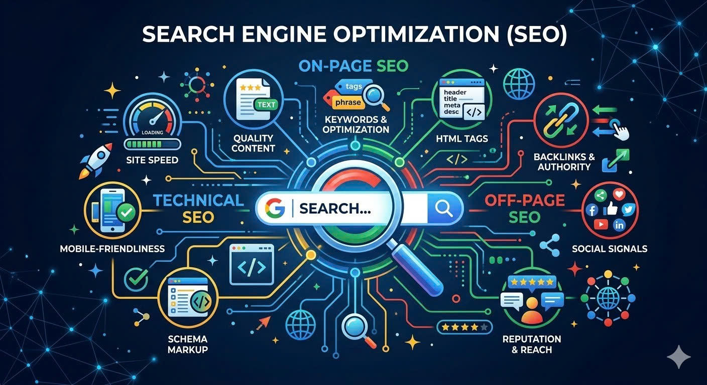 cách google tiềm kiếm hoạt động-tối ưu hoá cho công cụ tìm kiếm